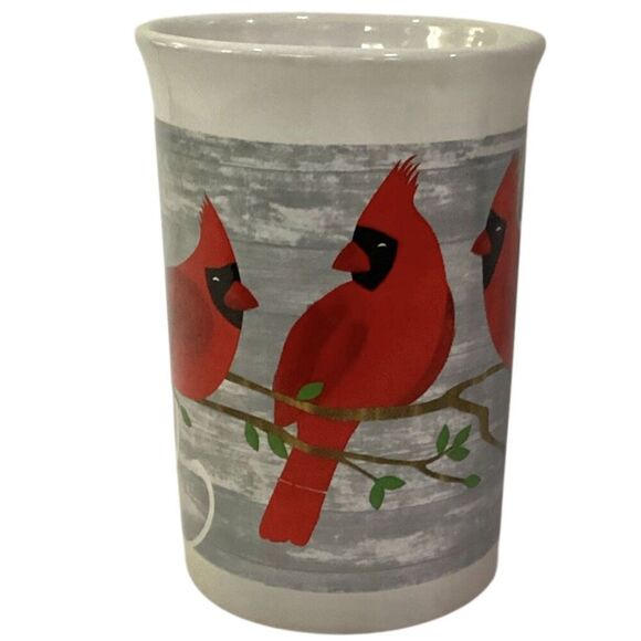 Royal Norfolk Red Cardinal Mug Ceramic Coffee Cup - Picture 2 of 7